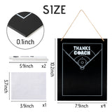 WATINC Thanks Coach Photo Frame - 7pcs Baseball Coach Wood Frame Gifts with Pen for Team Player Women Men, Home Office Sports Decorations Hanging Picture Frame Wall Art Photo Album (7.9” x 10.2”)