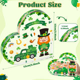 WATINC St. Patrick's Day Gifts - Acrylic Heart Shamrocks Tiered Tray Table Decor, Saint Patty's Irish Blessing Desk Decorations, Clover Party Plaque Sign Centerpiece Tabletop Decorative for Home