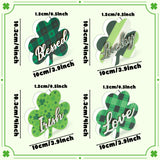 WATINC St. Patricks Tiered Tray Decor - 4PCS 3D Shamrock Wood Centerpiece Table Decorations, Saint Patty's Day Double-Sided Wooden Signs, Irish Blessing Clover Farmhouse Party Decorative for Home