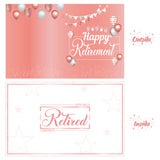 WATINC Retirement Party Decorations Jumbo Greeting Card, Rose Gold Congrats Retired Message Card, Large Guest Book Farewell Party Supplies, Signature Goodbye Poster for Office Coworker Men Women Gift