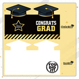 WATINC Graduation Decorations Jumbo Greeting Card Class of 2023, Large Signature Guest Book Board Congrats Grad, Black Gold Style Celebration Supplies Gifts for Student Graduation Party (22 x 14 Inch)