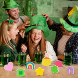 WATINC St. Patricks Tiered Tray Decor - 8PCS Lucky Charms Wood Centerpiece Table Decorations, Saint Patty's Day Shamrock Wooden Signs, Irish Blessing Clover Farmhouse Party Decorative for Home Holiday