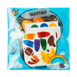 WATINC Thanksgiving Fall Sticker Craft for Kids - 123pcs Turkey Hanging Ornaments Arts Crafts Kit with String, DIY Football Autumn Thanksgiving Game Home Classroom Activities Party Tree Decoration