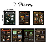 WATINC 7PCS Ancient Civilizations Poster Set, Social Studies Classroom Learning Materials Decorations, Educational World History Timeline Poster Study Materials for Primary Middle High School Supplies