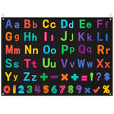 WATINC 151Pcs Alphabets Letters Numbers Felt Board Story Preschool Set Colorful ABC Letter Upper Lower Case Math Symbols Large Wall Storyboard Early Learning Play Kit for Toddlers Kids 41 x 30 Inch