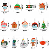 WATINC 28pcs 2020 Quarantine Christmas Felt Ornament Kit, 2020 Humor Family Keepsake Tree Hanging Decorations, Toilet Roll Shaped Xmas Tree Hanging Pendant Home Decorations