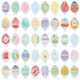 WATINC 40Pcs Happy Easter Stencil Kit, Easter Egg Painting Stencils for DIY Home Décor, Bunny Drawing Stencils Templates for Easter Party Favor, Cutout Painting Mold on Wood Paper Wall, Happy Easter