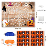 WATINC Halloween Toss Game with 4 Bean Bags and Sticker Game, Pin The Spider on The Web Game, Halloween Pumpkin Toss Game Hanging Banner, Halloween Party Game Activities, Halloween Party Decoration