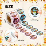 WATINC 1000pcs Gender Reveal Stickers Roll Little Pumpkin Team Boy and Team Girl Baby Shower Labels 1.5 Inch Blue & Pink Sticker Voting Games For Fall Halloween Thanksgiving Party Decorations Supplies