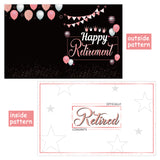 WATINC Retirement Party Decorations Jumbo Card, Rose Gold Congrats Retired Message Greeting Card, Large Guest Book Farewell Party Supplies, Signature Sign Goodbye Poster for Office Coworker Men Women