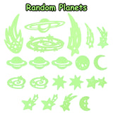 WATINC 233Pcs Glow in The Dark Stickers Constellations Planets Sticker Glowing Shooting Stars Jumbo Moon for Ceiling Kids Room Wall Decals Decorations for Halloween Party Birthday Gift for Girls Boys