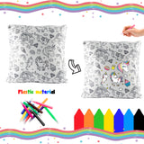 WATINC 13pcs DIY Sequin Pillow Craft Kit for Kids, DIY Painting Pillowcase to Design The Unique Artwork with Friends, Reversible Faces Rainbow Unicorn Cushion for Home Decor, Special Creative Gifts