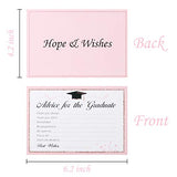 WATINC 50 Pcs Graduation Advice Cards with Best Wishes Graduation Decorations Favor Party Supplies for 2021 Graduate Decorations