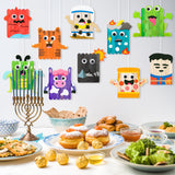WATINC 10Pcs Passover Plague Wooden Stick Art Craft Lice Frogs Locusts Cattle DIY Project Supplies with Googly Eyes Animals Birthday Gifts Home Classroom Religious Activity Games for Kids Boys Girls