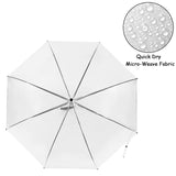 WATINC 18 Pack 46 Inch Clear Bubble Umbrella Large Canopy Transparent Stick Umbrellas Auto Open Windproof with European J Hook Handle Outdoor Wedding Style Umbrella for Adult Visit the WATINC Store