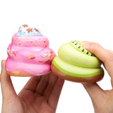 WATINC Random 12 Pcs Kawaii Soft Poo Squeeze Cream Scented Stress Relif Toy, Decorative Props Gift Hand Toy for Kids