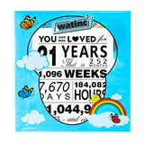 WATINC You Have Been Loved for 21 Years Poster, 11" x 14" Unframed Art Prints for 21th Birthday Decorations Party Supplies, 21th Anniversary Birthday Gifts for 21 Years Old Boys Girls Men Women