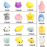 WATINC 40Pcs Mochi Squeeze Toy, Cat Squeeze Toys for Mochi Party Favors, Birthday Gifts for Boys & Girls, Mini Cute Animal Squeeze Toys, Kawaii Stress Relief Toys, Goodie Bags Egg Fillers, Party Favor