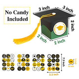 WATINC 28pcs Graduation Cap Treat Gift Box with 8pcs 2020 Graduation Stickers for Filling Candy Sugar Chocolate Box Souvenir for Graduation Party, Grad Party Favor for 2020 Graduation Ceremony Party