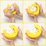 WATINC Jumbo Moon Unicorn Squeeze Toy, Cream Scented Slow Rising Horse Toys for Kids Unicorn Party Favors, Cute Animal Stress Relief Squeeze Toys, Kawaii Simulation Birthday Gift for Boys and Girls