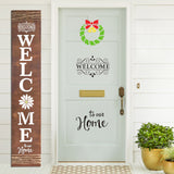 WATINC 27Pcs Holiday Theme Stencil Kit, Welcome Porch Sign Stencil for Front Door, Reusable DIY Stencil Word Painting Mold on Wood Paper, Christmas Valentine Easter Graduation Holiday Home Decoration