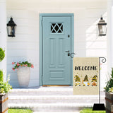 WATINC Welcome Garden Flag Bee Gnome Burlap Yard Signs Vertical Double Sided Honey Flowers Gnomes Spring Summer Seasonal Party Decorations Supplies for Home Indoor Outdoor Lawn 12.6 x 18.1 Inch