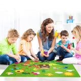 WATINC Insect Teaching Felt Board Story Set 3.5 Ft 45Pcs Preschool Bug Animals Caterpillar Bee Butterfly Dragonfly Storytelling Flannel Early Learning Play Kit Wall Hanging Gift for Toddlers