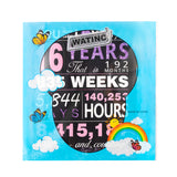 WATINC Sweet 16 Years Party Poster, Black Purple You Have Been Loved for 16 Years, 16 Year Old Birthday Decorations Art Prints, 16th Anniversary Décor Gifts for Boys Girls Men Women Unframed 11" x 14"