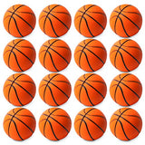 WATINC 16Pcs 2.5Inch Basketball Squeeze Toy Soft Foam Sports Balls for Kids Sports Themed Party Favor Toys, Squeeze Balls for Stress Relief, Ball Games and Prizes, Perfect for Small Hands Stress Balls