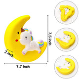 WATINC Jumbo Moon Unicorn Squeeze Toy, Cream Scented Slow Rising Horse Toys for Kids Unicorn Party Favors, Cute Animal Stress Relief Squeeze Toys, Kawaii Simulation Birthday Gift for Boys and Girls