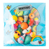 WATINC Random 13Pcs Summer Squeeze Toys and 5pcs Mini Junk Food Slow Rising Stress Relief Toy Birthday Gift for Boys and Girls Fruit Kawaii Donuts Animals Squeeze Hand Toys Party Favors Decor for Kids