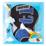 WATINC Happy 13th Birthday Backdrop Banner Blue Black Extra Large Background Official Teenager Balloons Ribbons Party Decorations Supplies Indoor Outdoor Photo Booth Props for Boys Girls 78 x 45 Inch