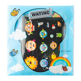 WATINC 48Pcs Outer Space Stickers Make Your Own 9 Planets Solar System Sticker Scenes Educational and Learning Activities Party Games Classroom Supplies DIY Art Craft Project for Kids Ages 2-4 4-8