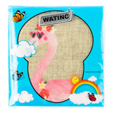 WATINC Hello Summer Garden Flag Flamingo with Wreath Flowers House Flag Double Sided Burlap Welcome Summer Party Decorations Seasonal Holiday Flag for Outdoor Yard 12.2 x 18.3 Inch