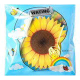 WATINC Sunflower Yard Sign Hanging Ornaments Daisy Waterproof Sunshine Lawn Signs Summer Fall Party Decorations Supplies Photo Props for Outdoor Farmhouse Garden Tree Wall with Stakes & Ribbons