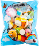 WATINC Random 70Pcs Squeeze Toys, Birthday Gifts for Kids Party Favors, Slow Rising Simulation Bread Squeeze Stress Relief Toys Goodie Bags Egg Filler, Keychain Phone Straps, 1 Jumbo Squeeze Include