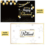 WATINC Retirement Party Jumbo Greeting Card, Writable Theme Party Large Guest Book Farewell Party Decor, Signature Official Congrats Retired Party Supplies Photo Booth Props, Gift for Office Colleague