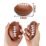 WATINC 12 Pcs 3.5Inch Football Squeeze Toys Pack Super Bowl Party Favors, Sports Themed Party Foam Squeeze Balls for Stress Relief, Stocking Stuffers, Ball Games and Prizes, Relaxable Slow Rising Toys